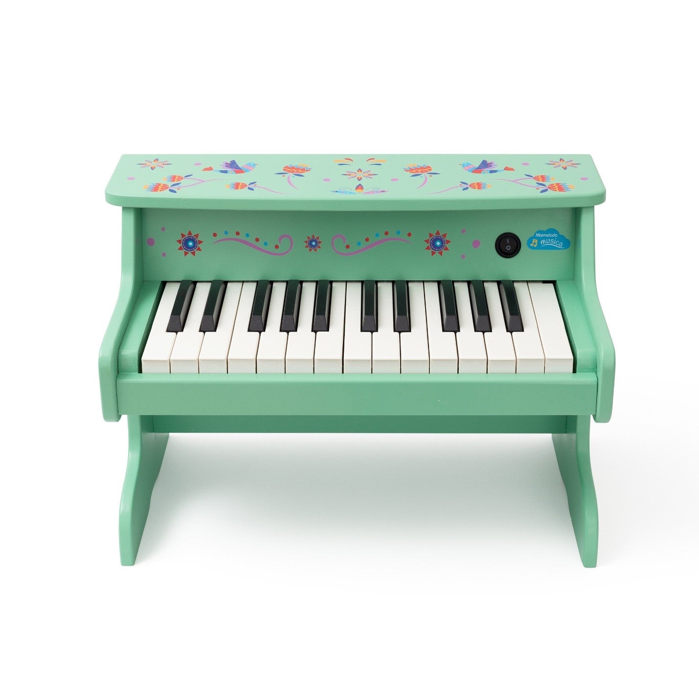 Happy Bird, Green Piano, Digital Piano for Kids with 25 Keys